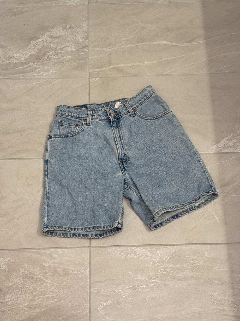 Levi's Light Blue Denim Jean Shorts Street Style Indie Skater
